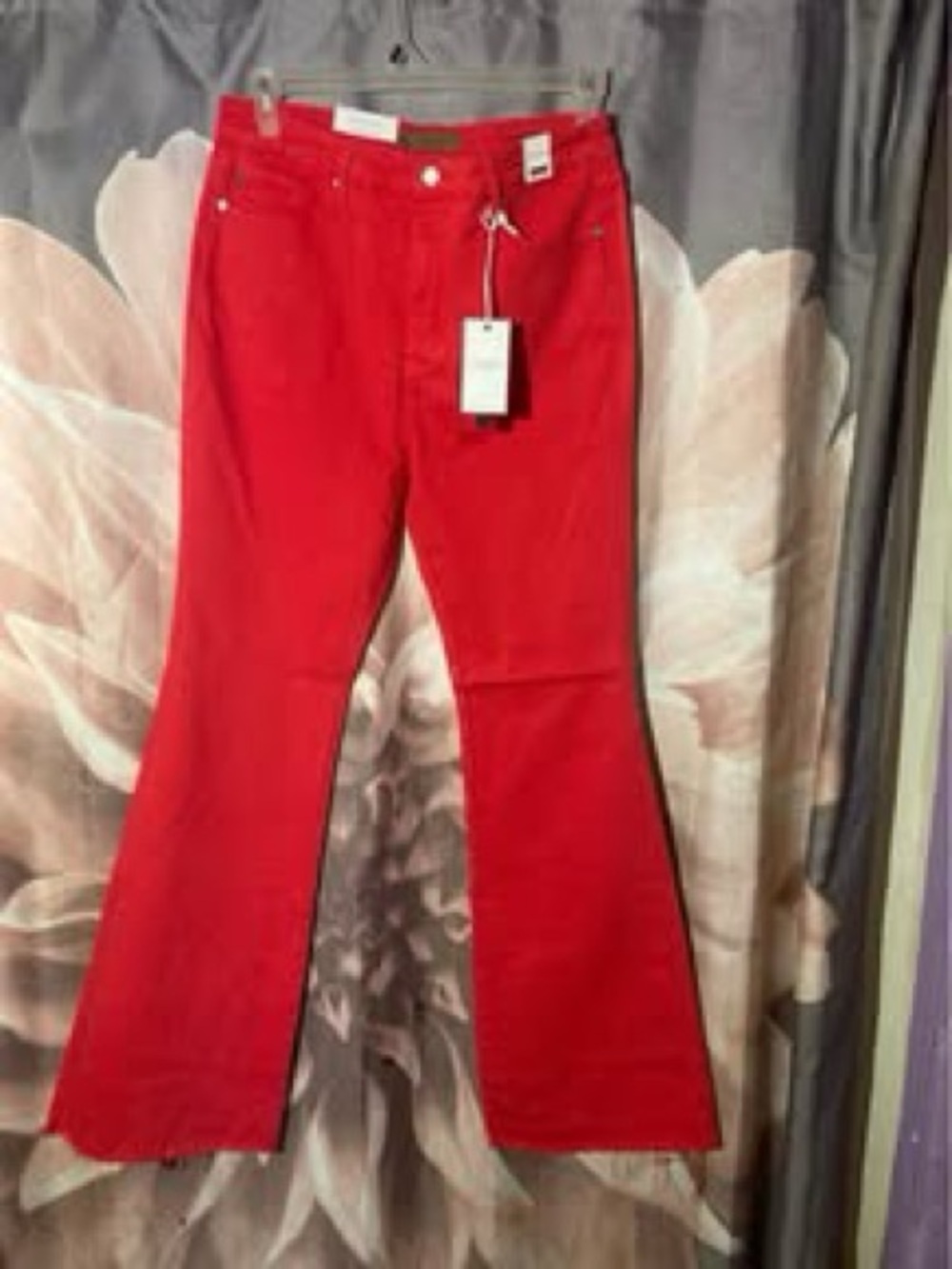 Judy Blue Vibrant Red Flare Jeans size 15
